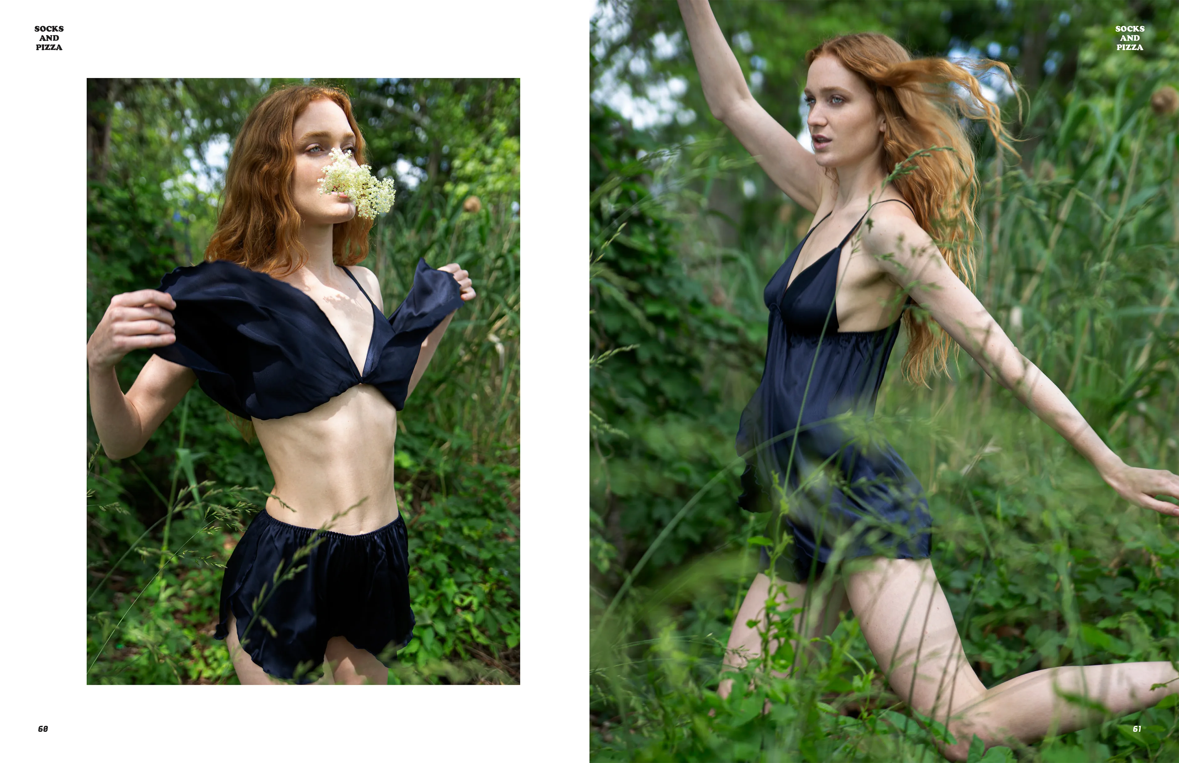 Mulberry Silk Lingerie Set Deep Blue